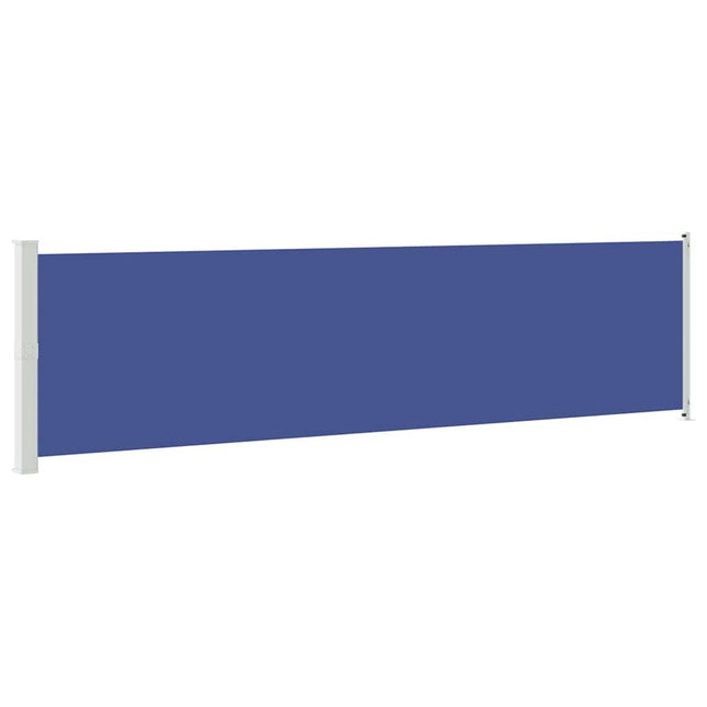 sammenrullelig sidemarkise til terrassen 600x160 cm blå
