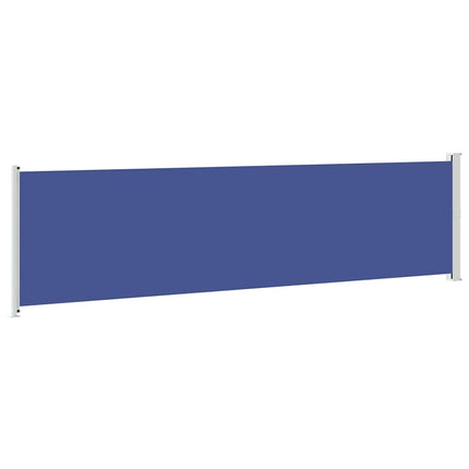 sammenrullelig sidemarkise til terrassen 600x160 cm blå