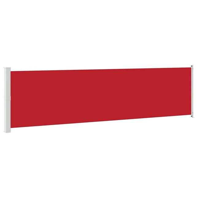 sammenrullelig sidemarkise til terrassen 600x160 cm rød