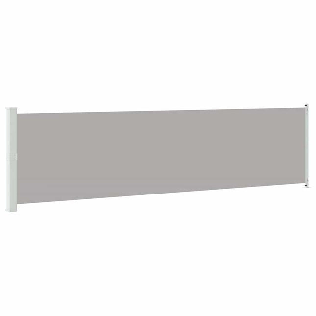 sammenrullelig sidemarkise til terrassen 614x160 cm grå
