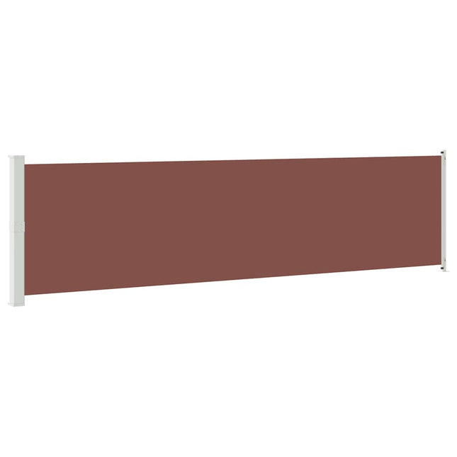 sammenrullelig sidemarkise til terrassen 614x160 cm brun
