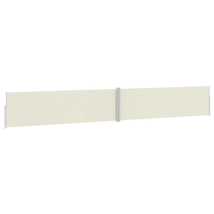sammenrullelig sidemarkise til terrassen 170x1200 cm creme