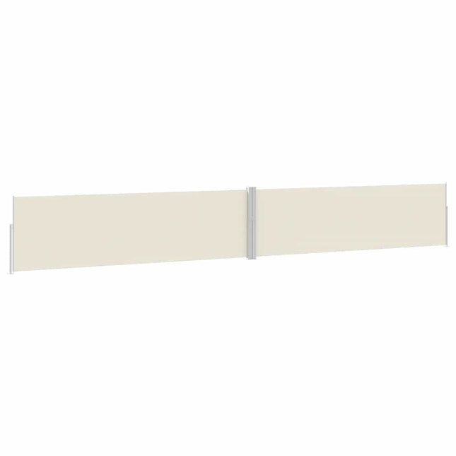 sammenrullelig sidemarkise til terrassen 170x1200 cm creme