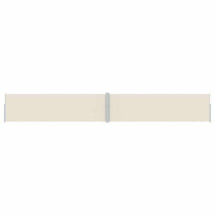 sammenrullelig sidemarkise til terrassen 170x1200 cm creme
