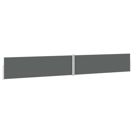 sammenrullelig sidemarkise til terrassen 170x1200 cm antracit