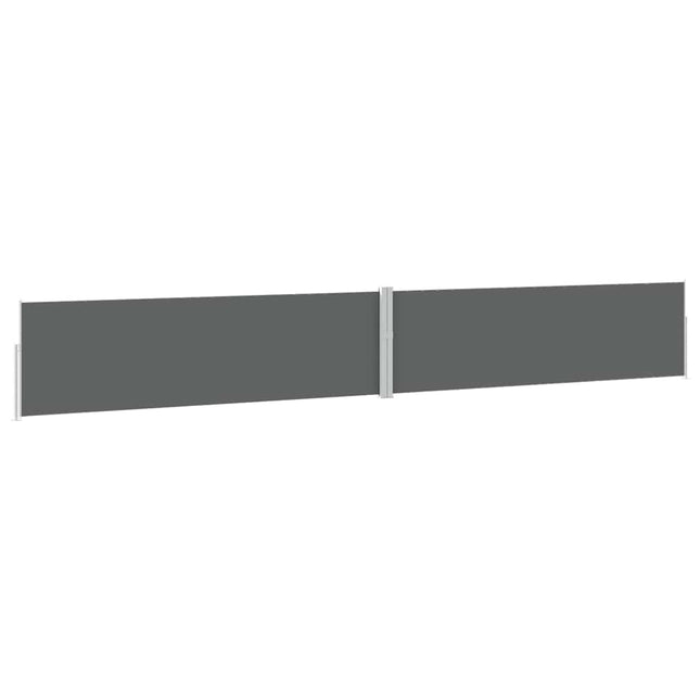 sammenrullelig sidemarkise til terrassen 170x1200 cm antracit
