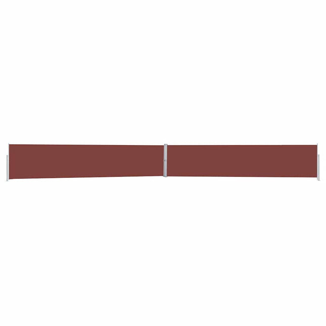 sammenrullelig sidemarkise til terrassen 170x1200 cm brun