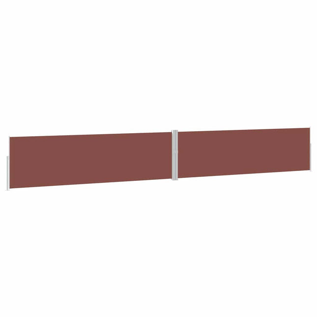 sammenrullelig sidemarkise til terrassen 170x1200 cm brun