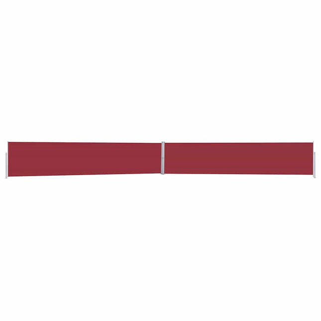 sammenrullelig sidemarkise til terrassen 170x1200 cm rød