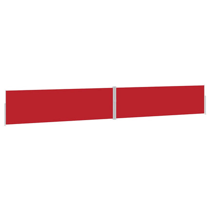 sammenrullelig sidemarkise til terrassen 170x1200 cm rød