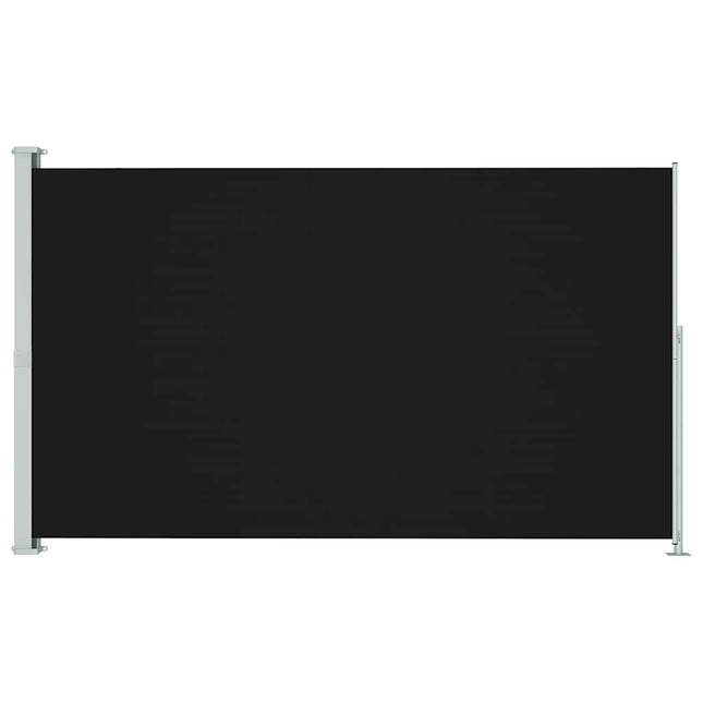 sammenrullelig sidemarkise til terrassen 180x300 cm sort