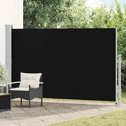 sammenrullelig sidemarkise til terrassen 180x300 cm sort