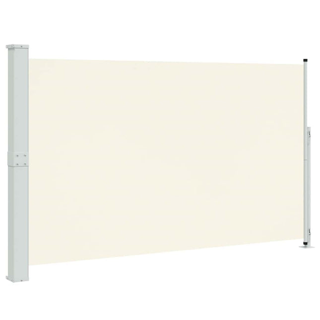 sammenrullelig sidemarkise til terrassen 180x314 cm cremefarvet