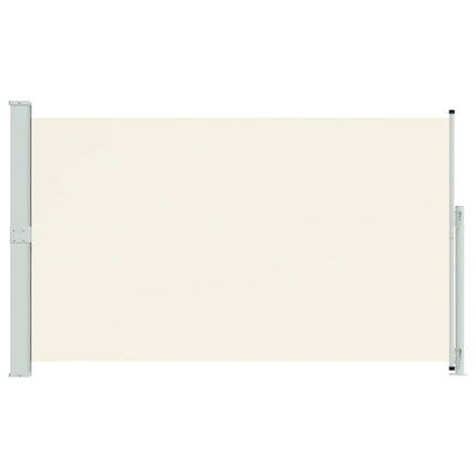 sammenrullelig sidemarkise til terrassen 180x300 cm cremefarvet
