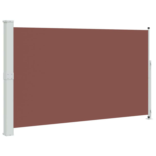 sammenrullelig sidemarkise til terrassen 180x314 cm brun