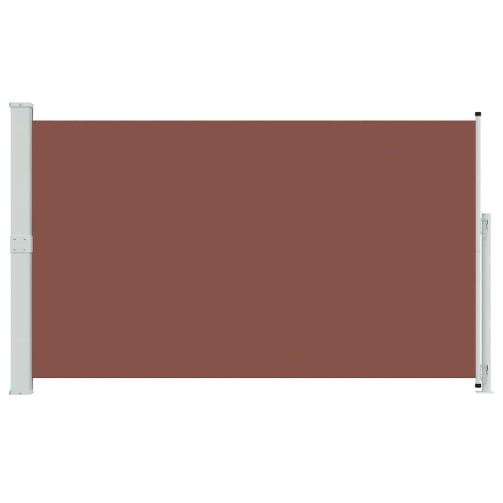 sammenrullelig sidemarkise til terrassen 180x300 cm brun