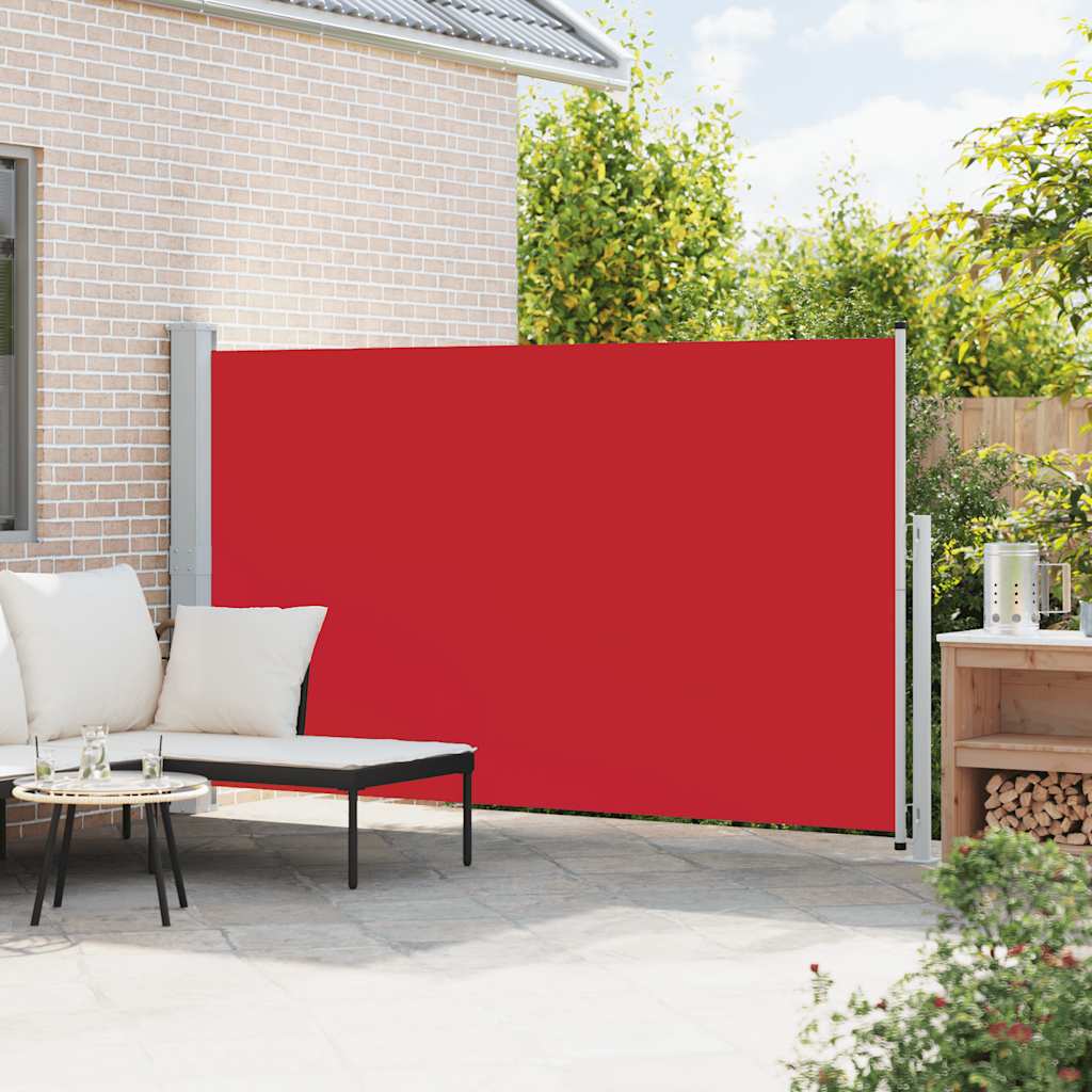 sammenrullelig sidemarkise til terrassen 180x300 cm rød