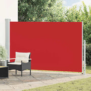 sammenrullelig sidemarkise til terrassen 180x300 cm rød