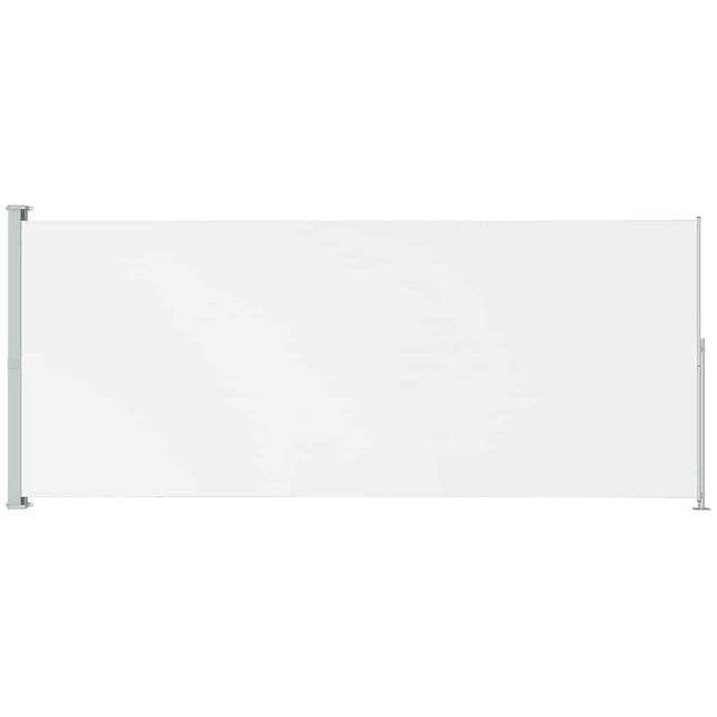 sammenrullelig sidemarkise til terrassen 180x500 cm cremefarvet