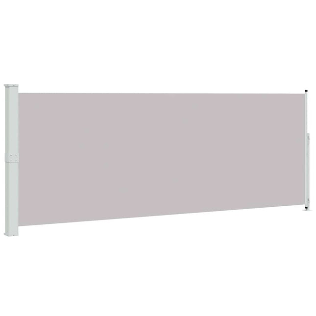 sammenrullelig sidemarkise til terrassen 180x514 cm grå