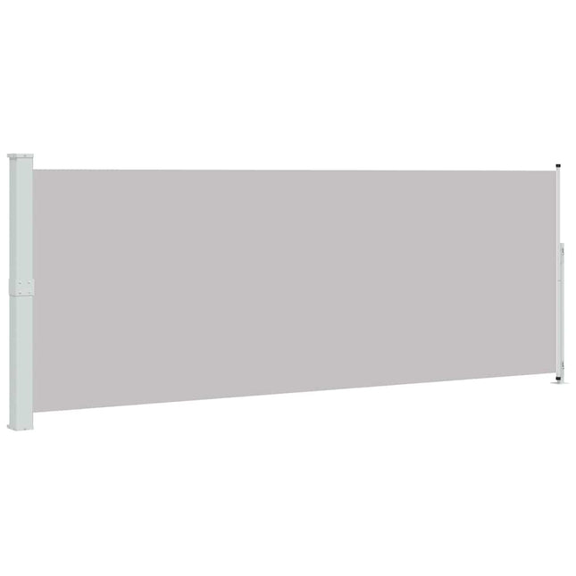 sammenrullelig sidemarkise til terrassen 180x500 cm grå