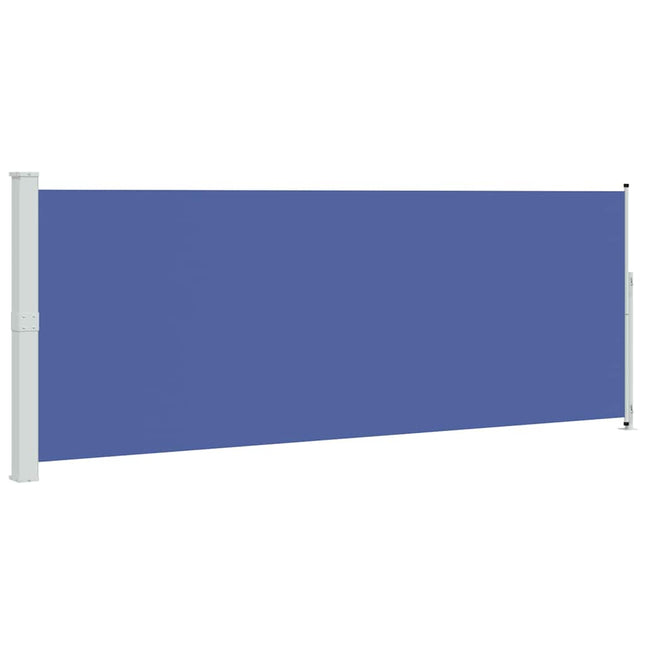 sammenrullelig sidemarkise til terrassen 180x500 cm blå