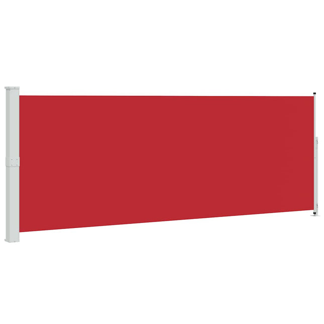 sammenrullelig sidemarkise til terrassen 180x500 cm rød