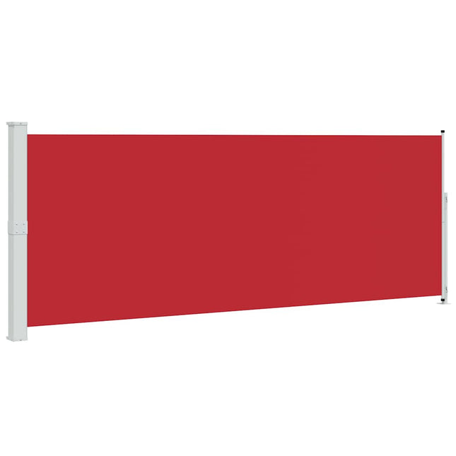 sammenrullelig sidemarkise til terrassen 180x500 cm rød