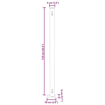 sammenrullelig sidemarkise til terrassen 180x500 cm rød