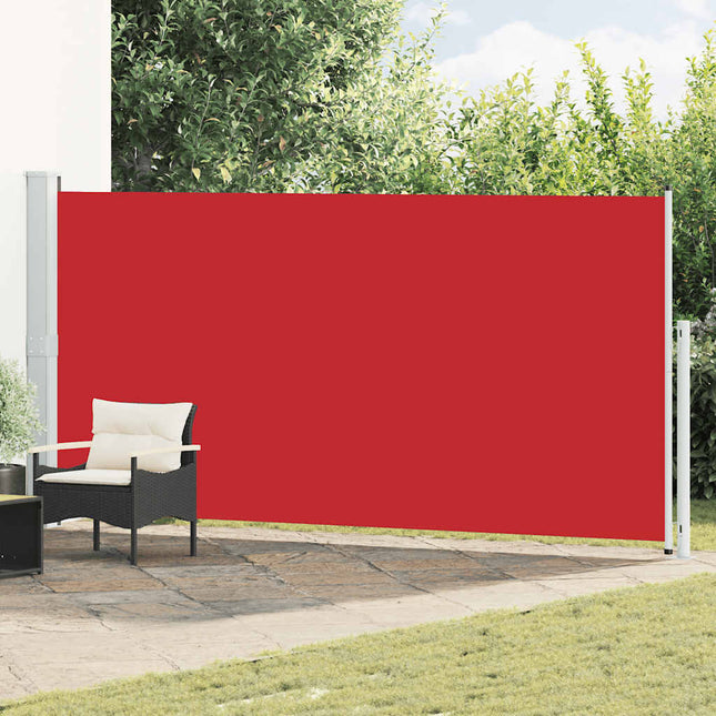 sammenrullelig sidemarkise til terrassen 180x500 cm rød