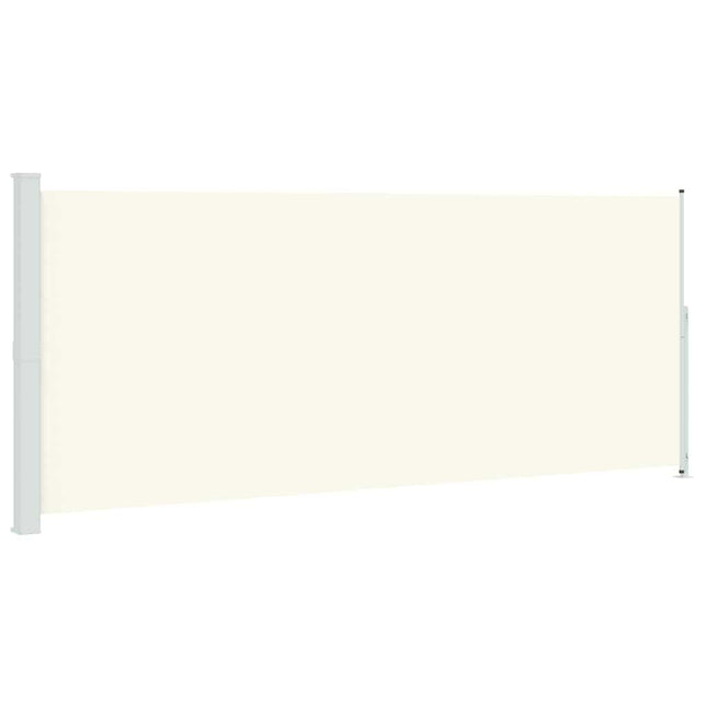 sammenrullelig sidemarkise til terrassen 200x514 cm cremefarvet