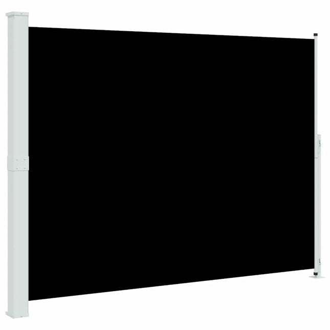 sammenrullelig sidemarkise til terrassen 220x314 cm sort