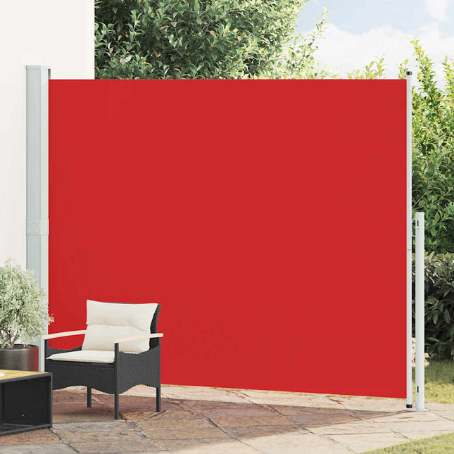 sidemarkise til terrassen 220x300 cm sammenrullelig rød