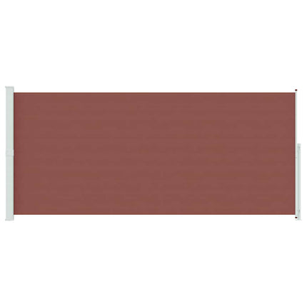 sidemarkise til terrassen 220x500 cm sammenrullelig brun