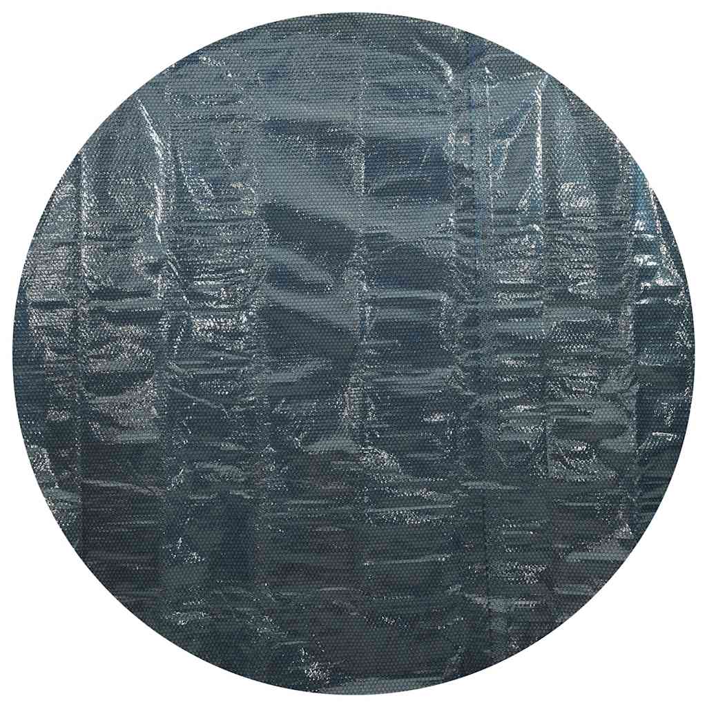 flydende solopvarmet poolovertræk 455 cm PE sort og blå