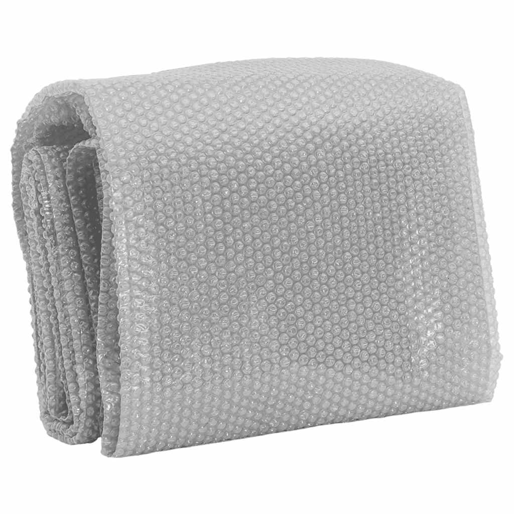 flydende solopvarmet poolovertræk 455 cm PE grå