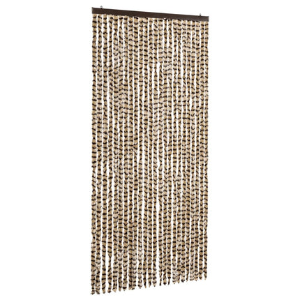 insektgardin 100x220 cm chenille beige og brun
