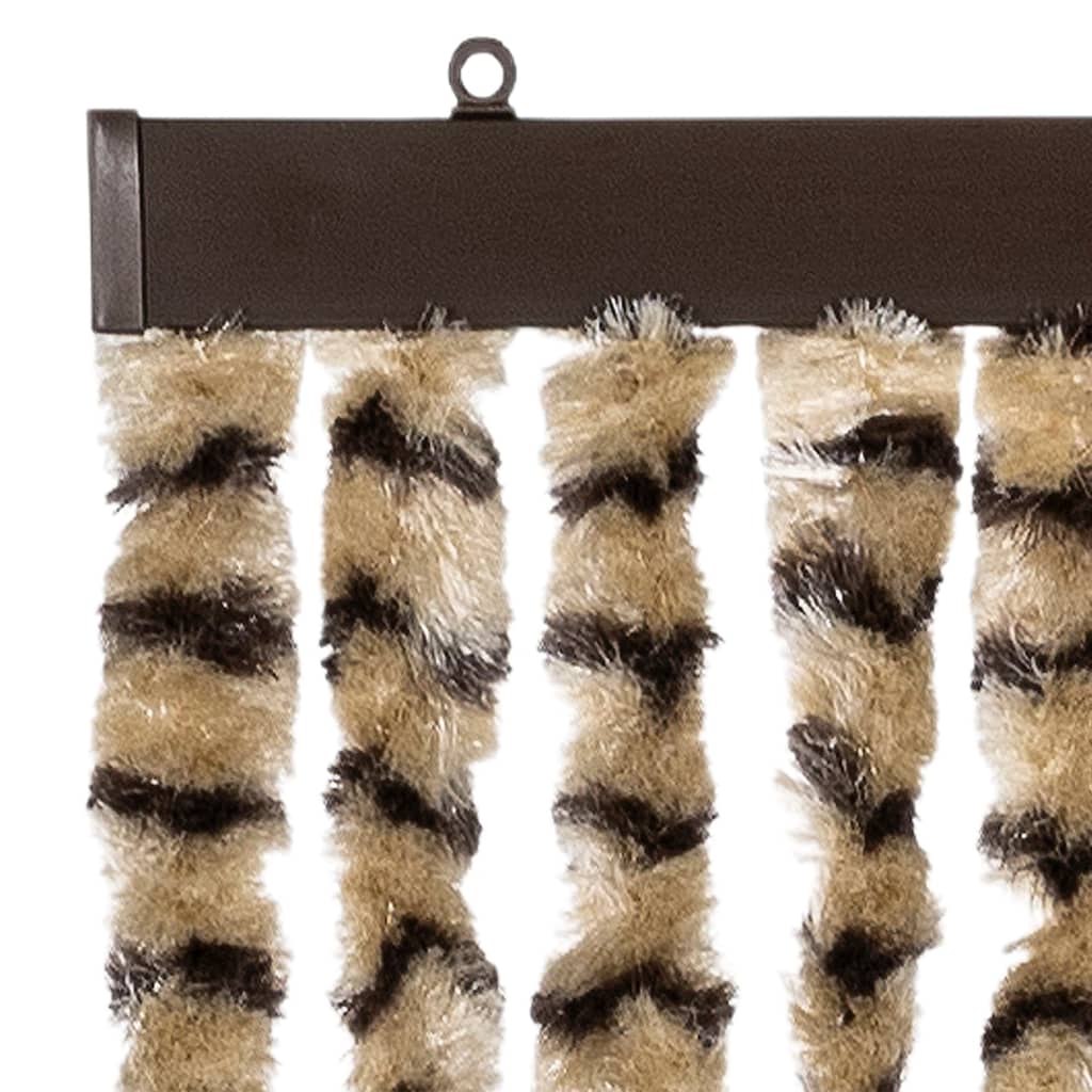 insektgardin 100x220 cm chenille beige og brun