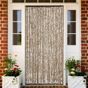 insektgardin 100x220 cm chenille beige og brun