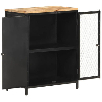 skænk 60x35x78 cm massivt ru mangotræ