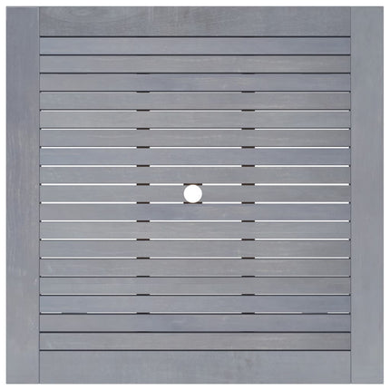havebord 88x88x74 cm massivt akacietræ grå