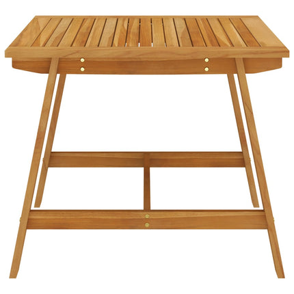 havebord 88x88x74 cm massivt akacietræ grå