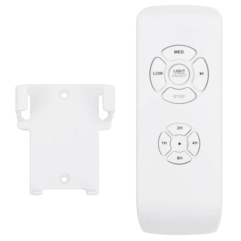 loftventilator med lys og fjernbetjening 108 cm mørkebrun