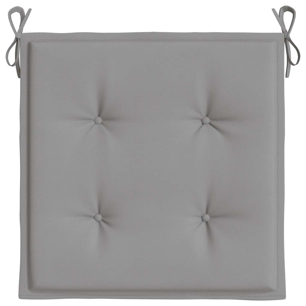 hynder til havestol 6 stk. 40x40x4 cm oxfordstof grå