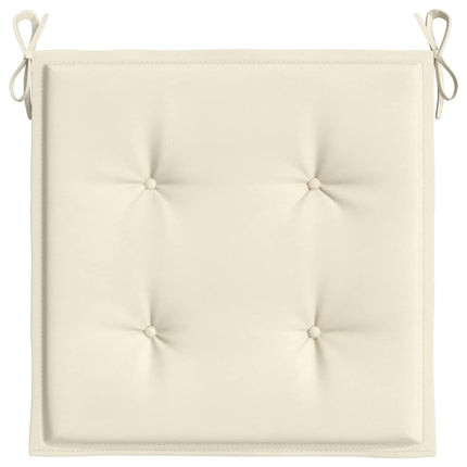 hynder til havestol 6 stk. 40x40x3 cm oxfordstof cremefarvet