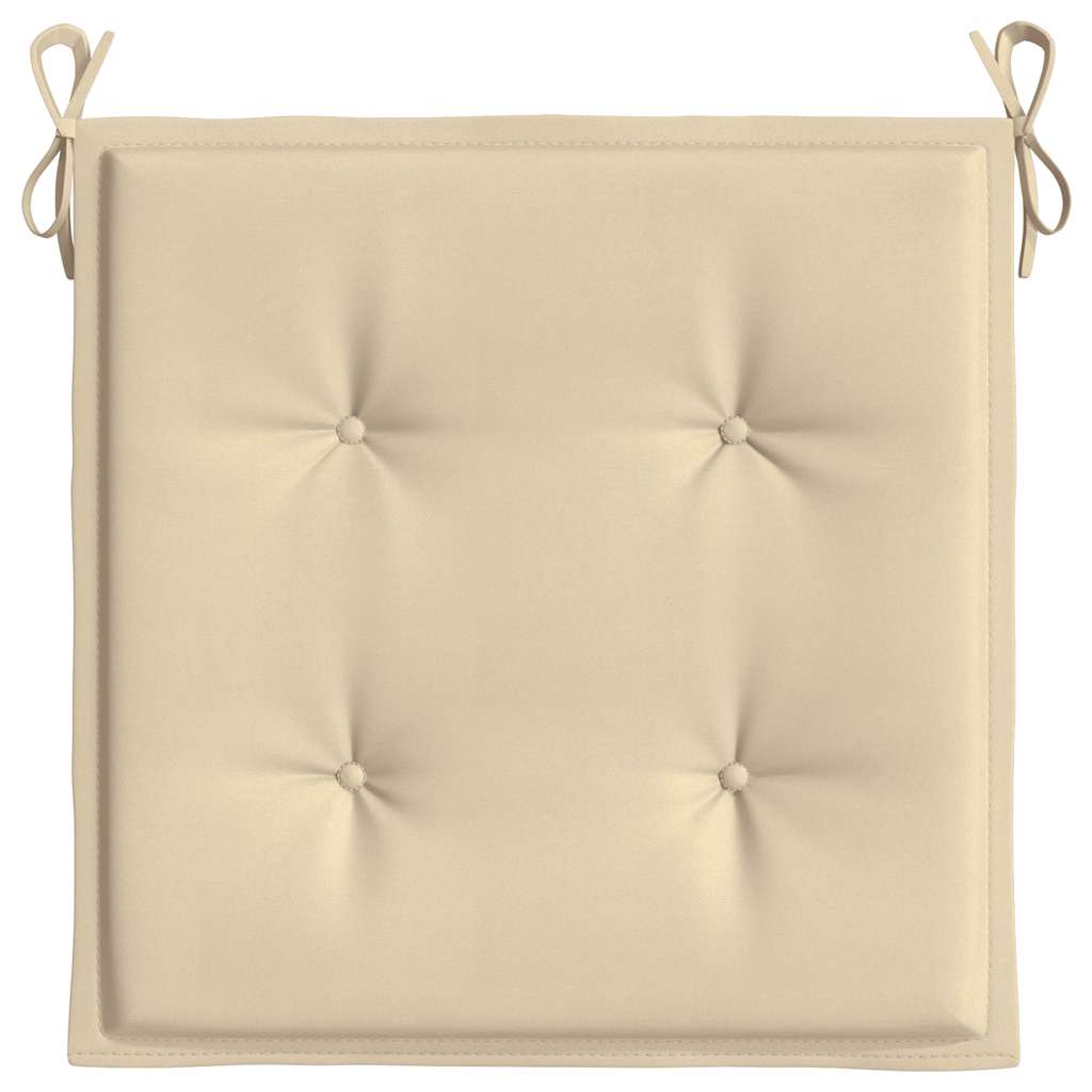 hynder til havestol 2 stk. 40x40x4 cm oxfordstof beige