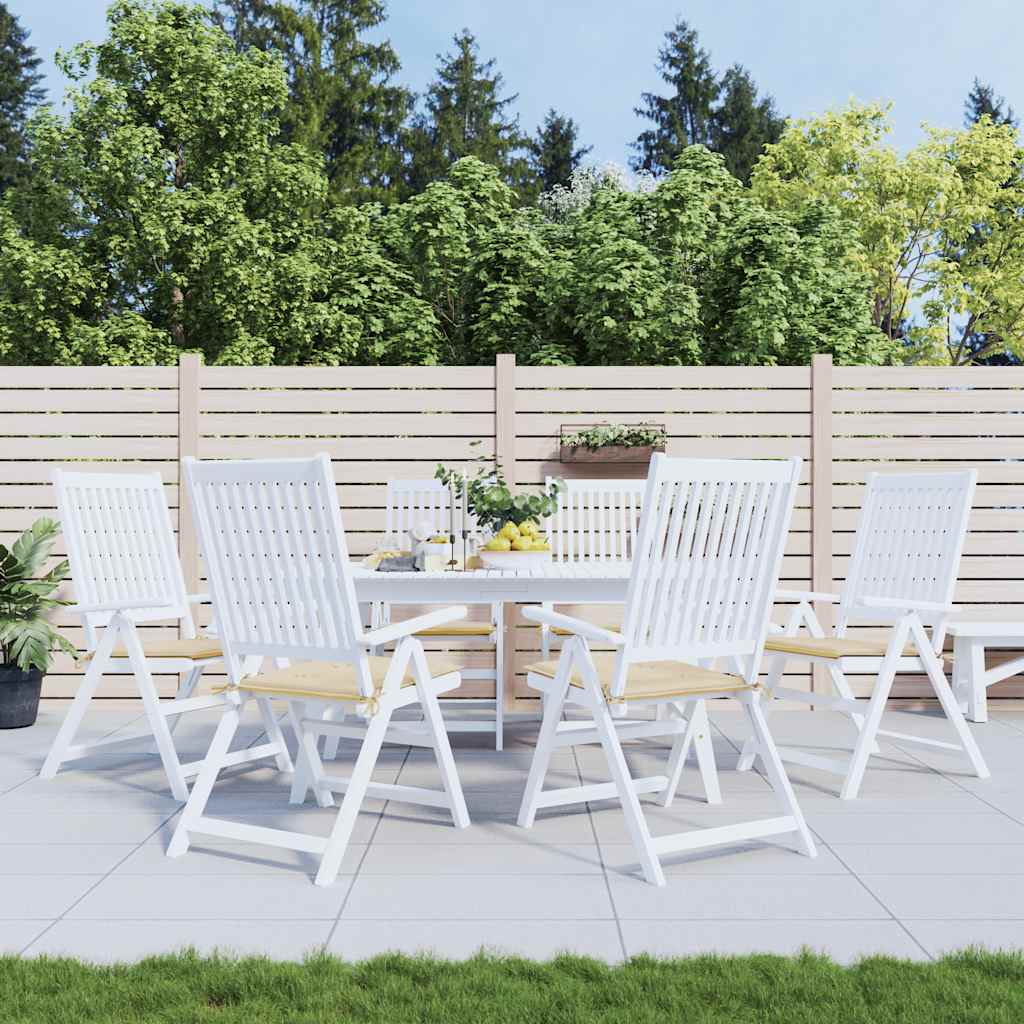 hynder til havestol 6 stk. 40x40x4 cm oxfordstof beige