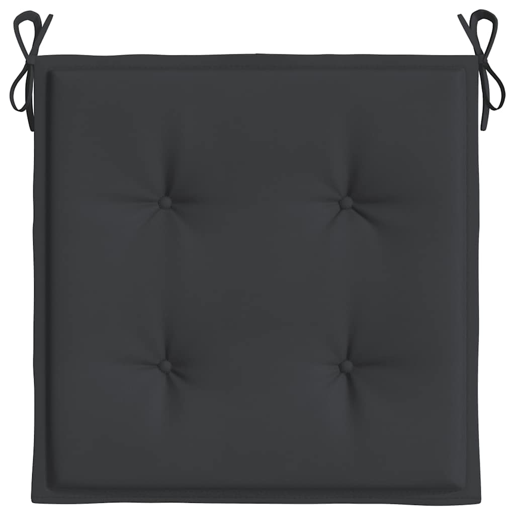 hynder til havestol 6 stk. 40x40x4 cm oxfordstof sort