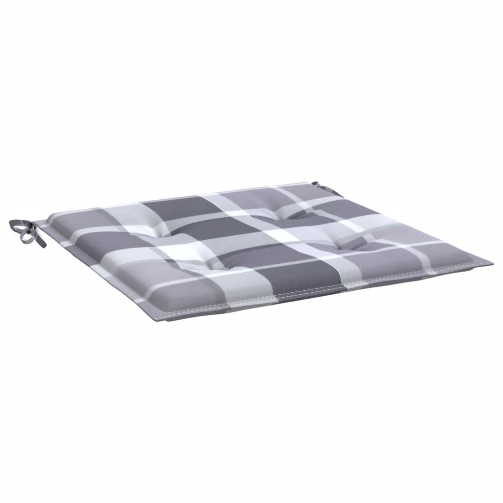 hynder til havestol 2 stk. 40x40x4 cm oxfordstof gråternet