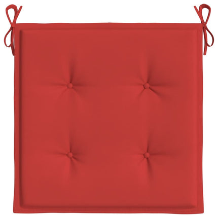 hynder til havestol 6 stk. 50x50x3 cm oxfordstof rød